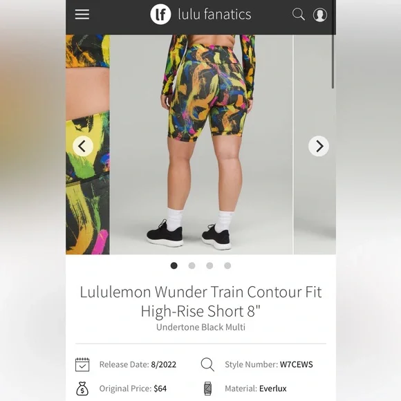 NWT Lululemon Wunder Train Contour Fit High-Rise Short 8" - Picture 8 of 9